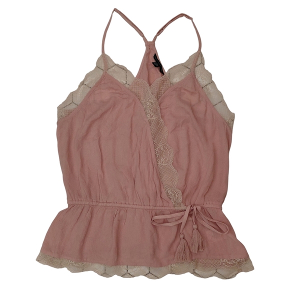 American Eagle Outfitters Tops - American Eagle Outfitters Pink Camisole With Lace